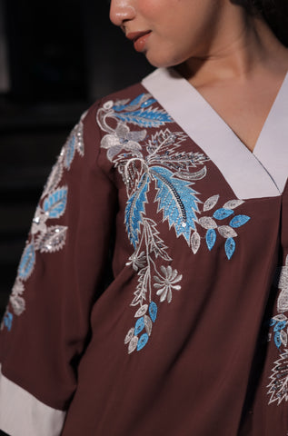 Indo western machine work Coord set Indo western machine work Coord set