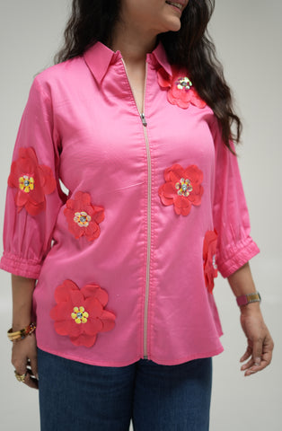 Pink 3D flower Pink 3D flower