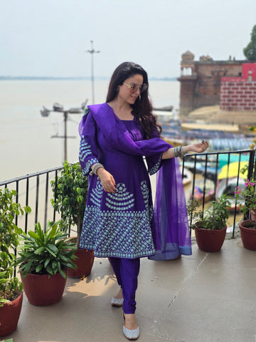 A-line short Anarkali suit (Banaras edit) A-line short Anarkali suit (Banaras edit)