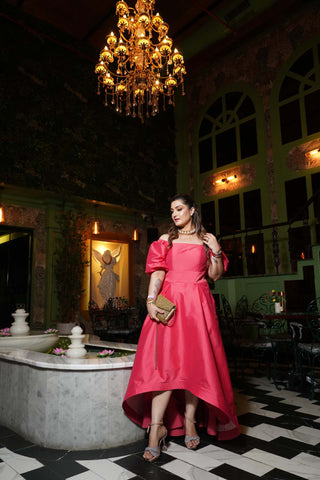 High low silk dress High low silk dress