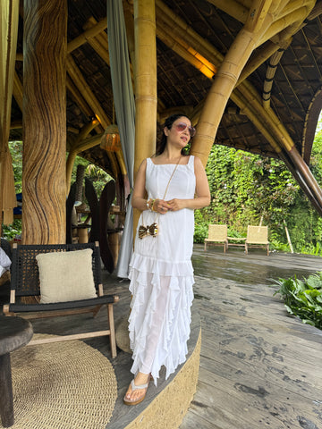 White frill dress White frill dress