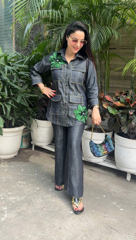 Denim anchor stitch coord Denim anchor stitch coord