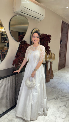 Handwork cape with gown Handwork cape with gown