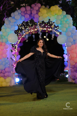 Black tail gown Black tail gown