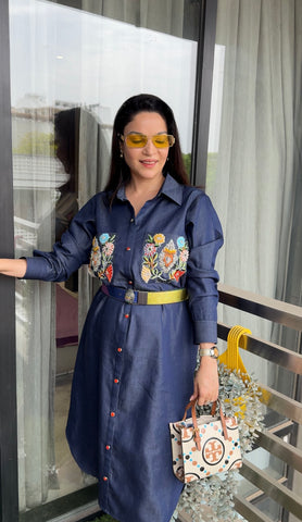 Denim pocket work dress Denim pocket work dress