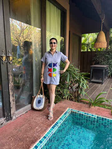 Fish shirt dress Fish shirt dress