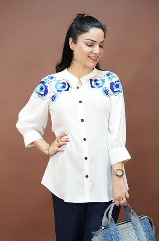 White Evil eye shirt White Evil eye shirt