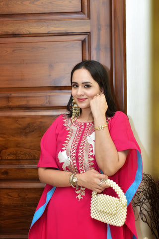 Zari work kaftan set Zari work kaftan set