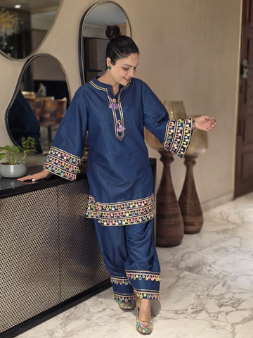 Cotton denim coord set Cotton denim coord set