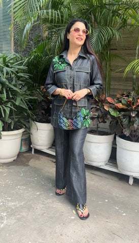 Denim anchor stitch coord Denim anchor stitch coord