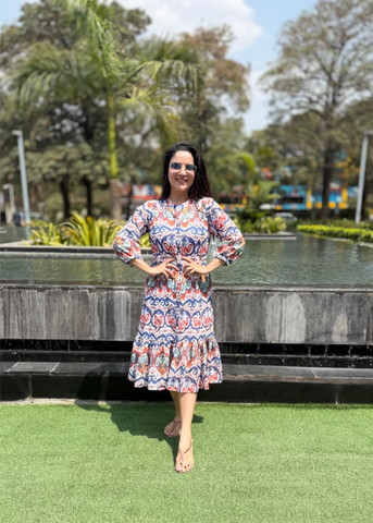 Patola print cotton dress Patola print cotton dress