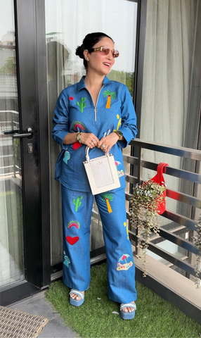 Denim classic coord set Denim classic coord set