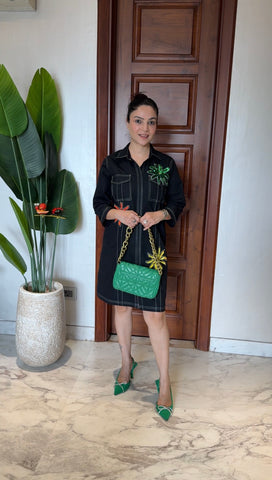 Denim flower dress Denim flower dress