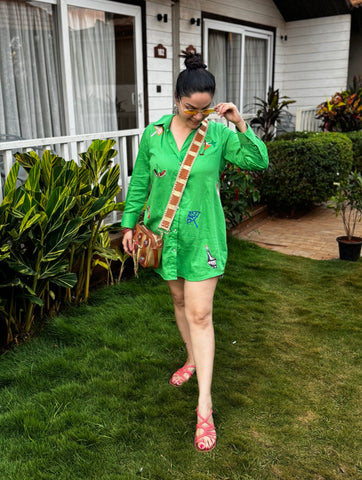 Beach themed shirt dress Beach themed shirt dress