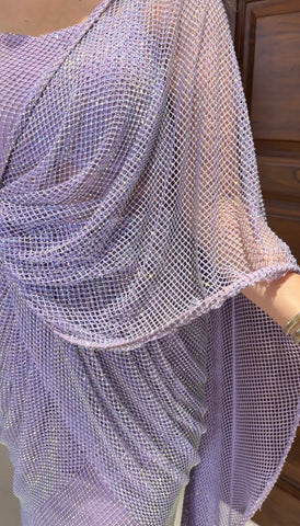 Lilac mesh drape Lilac mesh drape