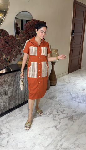 Boho rust dress Boho rust dress