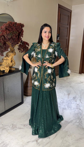 Handwork jacket with sequins set Handwork jacket with sequins set