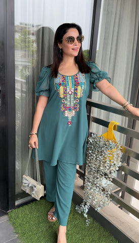 Pastel Indo Western Coord Set Pastel Indo Western Coord Set