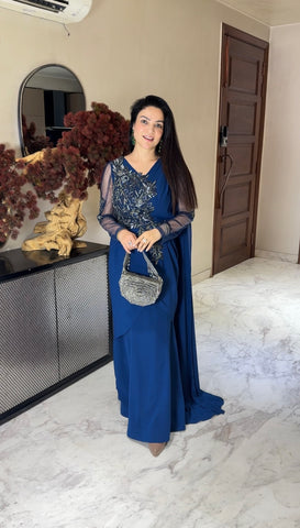 Handwork drape saree Handwork drape saree