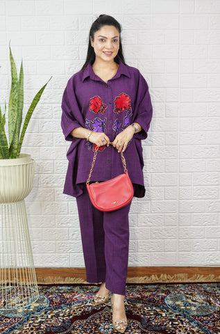 Kaftan Coord set- Linen Kaftan Coord set- Linen