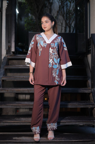 Indo western machine work Coord set Indo western machine work Coord set