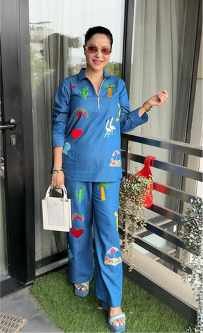 Denim classic coord set Denim classic coord set