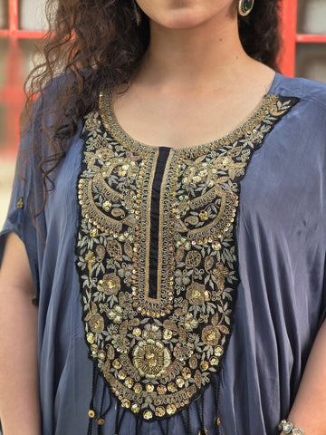 Loose kurta wit drape Loose kurta wit drape