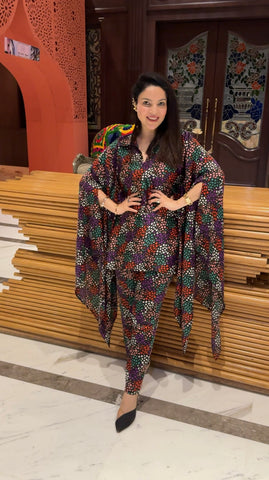 Multi colour kaftan coord set Multi colour kaftan coord set