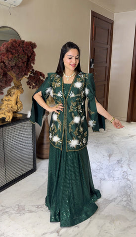 Handwork jacket with sequins set Handwork jacket with sequins set