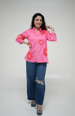 Pink 3D flower Pink 3D flower