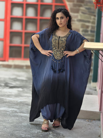 Loose kurta wit drape Loose kurta wit drape