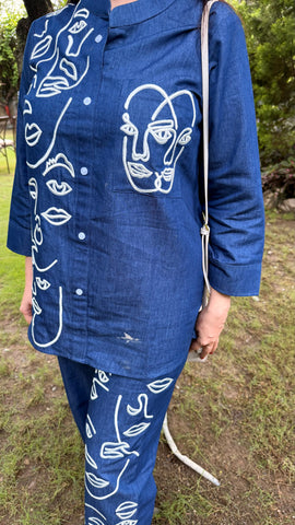 Denim face coord set Denim face coord set