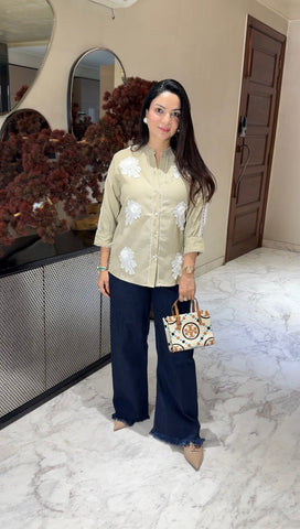 Linen beige top Linen beige top