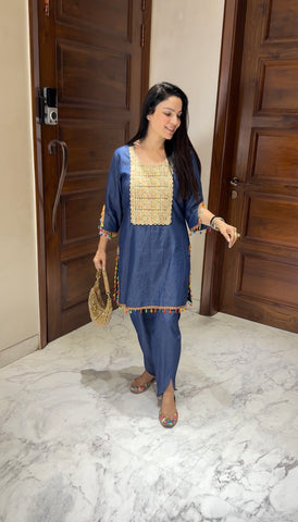 Denim lace coord set Denim lace coord set