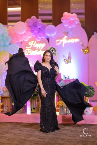 Black tail gown Black tail gown