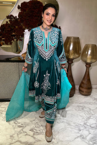 Velvet Embroidered Suit Velvet Embroidered Suit