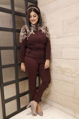 Coord-Set with Hand Work Embroidery Coord-Set with Hand Work Embroidery