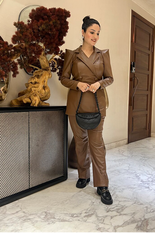 Leather Coord-Set Leather Coord-Set