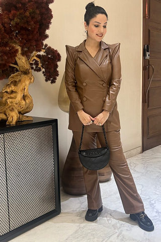 Leather Coord-Set Leather Coord-Set