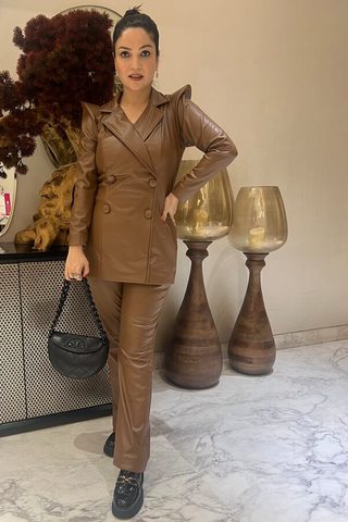 Leather Coord-Set Leather Coord-Set