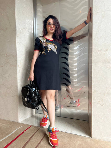 Black skater dress Black skater dress