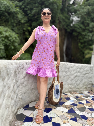 Lilac handwork dress Lilac handwork dress