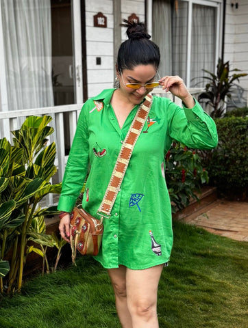 Beach themed shirt dress Beach themed shirt dress