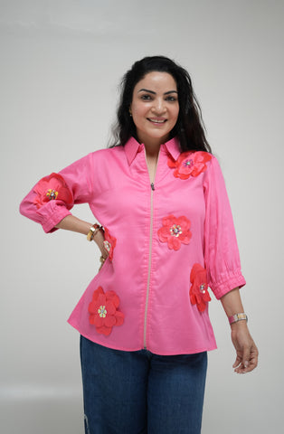 Pink 3D flower Pink 3D flower