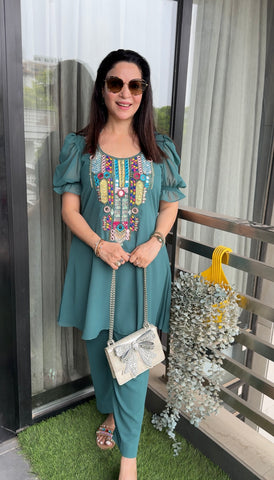 Pastel Indo Western Coord Set Pastel Indo Western Coord Set