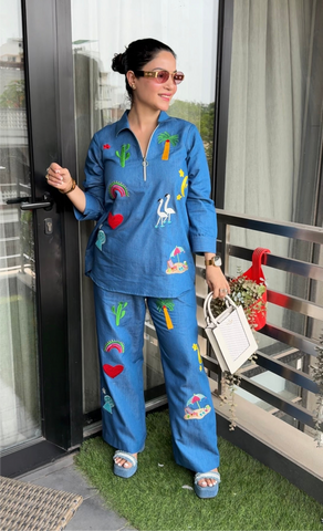 Denim classic coord set Denim classic coord set