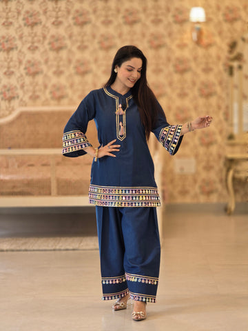 Cotton denim multi sleeves Cotton denim multi sleeves