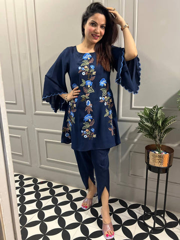 Embroidered Tulip Delight Suit Embroidered Tulip Delight Suit