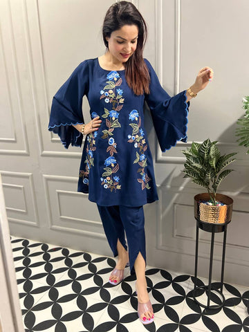 Embroidered Tulip Delight Suit Embroidered Tulip Delight Suit