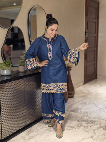 Cotton denim coord set Cotton denim coord set